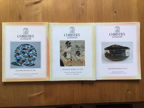 3x Christie's London Japanese Works of Art - Kunst Japan, Boeken, Kunst en Cultuur | Beeldend, Gelezen, Overige onderwerpen, Ophalen of Verzenden