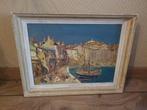 Impressionistisch mediterraans  stadsgezicht, Ophalen of Verzenden