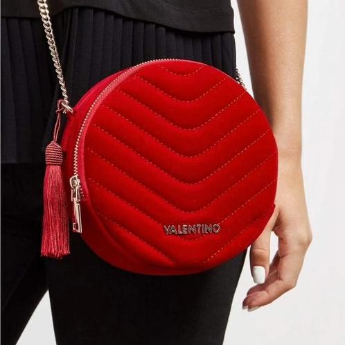Fluweel Valentino tas, Sieraden, Tassen en Uiterlijk, Tassen | Schoudertassen, Nieuw, Zwart, Ophalen of Verzenden