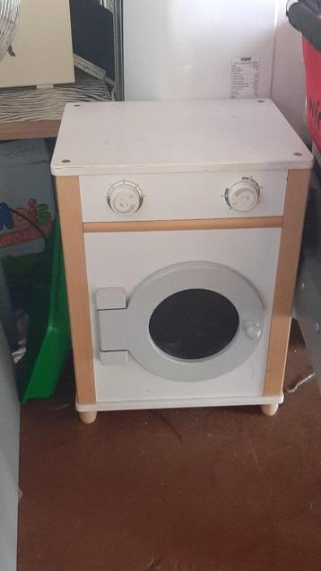 IKEA wasmachine houten speelmeubel wit beuken beschikbaar voor biedingen