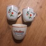 3 kopjes, Strawberry, van Jet by Ter Steege, zgan, Ophalen of Verzenden, Zo goed als nieuw, Overige stijlen, Kop(pen) en/of Schotel(s)