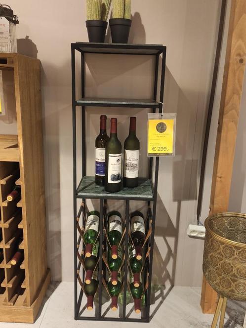 Dutchbone wijnkast Mil, Huis en Inrichting, Woonaccessoires | Wijnrekken, Nieuw, 75 cm of meer, Overige materialen, 5 tot 15 flessen