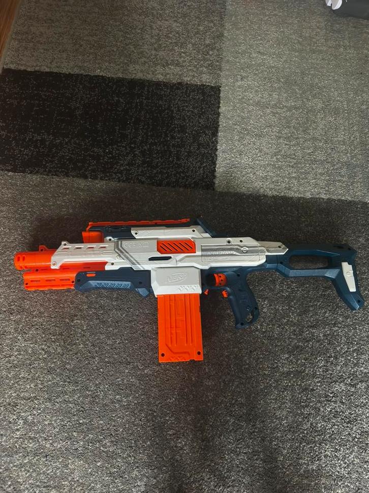 Nerf elite ecs-12 met ingebouwde camera, Kinderen en Baby's, Speelgoed | Buiten | Actiespeelgoed, Zo goed als nieuw, Ophalen of Verzenden