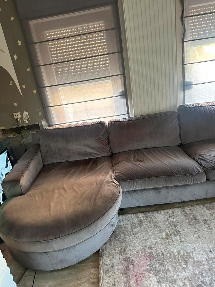 Bankstel, Huis en Inrichting, Banken | Bankstellen, Gebruikt, Vierpersoons of meer, Ophalen