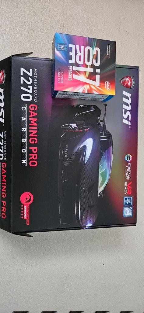 MSI Z270 Carbon Gaming Pro + i7-7700K (Delidded), Computers en Software, Moederborden, Zo goed als nieuw, Intel, DDR4, Ophalen of Verzenden