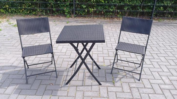 Mooie 3-delige tuinmeubelset, Tuin en Terras, Tuinsets en Loungesets, Zo goed als nieuw, Kunststof, Ophalen of Verzenden