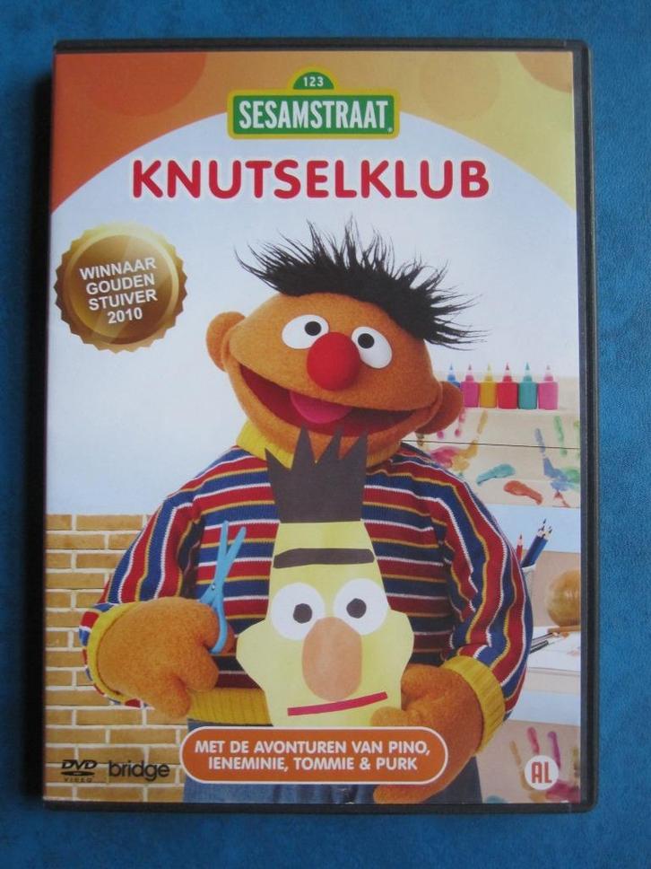 Sesamstraat - Knutselklub, Cd's en Dvd's, Dvd's | Kinderen en Jeugd, Zo goed als nieuw, Tv fictie, Educatief, Alle leeftijden