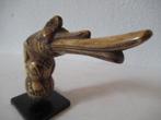 Beauty!! Oude benen mandau greep Dayak, Indonesie tribal art, Antiek en Kunst, Ophalen of Verzenden