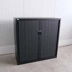 Roldeurkast, Zwart, 120x45x120cm (bxdxh), Sleutel, RD114, Gebruikt, 100 tot 150 cm, -, 100 tot 150 cm