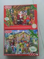Falcon puzzels The Cristmas Tree Farm 2 X 1000 stukjes, Ophalen of Verzenden, Meer dan 1500 stukjes, Zo goed als nieuw, Legpuzzel