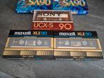 6x TDK SA90 + 2x Maxell XLII 90 + 1x Sony UCX-S 90 in seal, 2 t/m 25 bandjes, Overige genres, Ophalen of Verzenden, Zo goed als nieuw