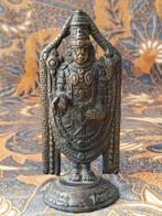 Prachtig zwaar antiek Oosters brons tempelbeeldje 14 cm., Ophalen of Verzenden