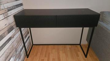 Zwarte Sidetable met 2 Laatjes beschikbaar voor biedingen