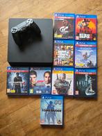 PlayStation 4 inclusief spellen en controller, Ophalen of Verzenden, Met 1 controller, Slim, 500 GB