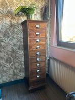 Hoge smalle antieke ladekast, Minder dan 50 cm, Gebruikt, 5 laden of meer, 100 tot 150 cm