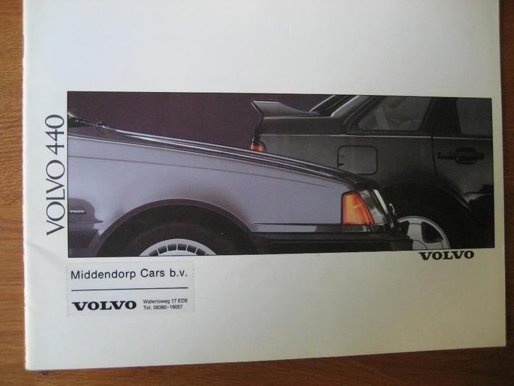 Volvo 440 o.a. GLT Turbo folder brochure, Boeken, Auto's | Folders en Tijdschriften, Zo goed als nieuw, Overige merken, Ophalen