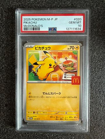 Pikachu McDonald's  PSA 10 beschikbaar voor biedingen