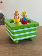 muziekdoosje speeldoosje hout met 2 poppetjes, Kinderen en Baby's, Speelgoed | Houten speelgoed, Ophalen of Verzenden, Zo goed als nieuw