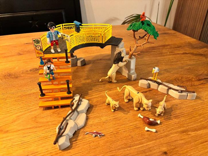 Playmobil Family Fun Leeuwen in het buitenverblijf 71192, Kinderen en Baby's, Speelgoed | Playmobil, Zo goed als nieuw, Complete set