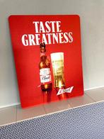 Reclamebord Budweiser 40x50cm aluminium, Verzenden, Nieuw, Reclamebord, Plaat of Schild, Overige merken