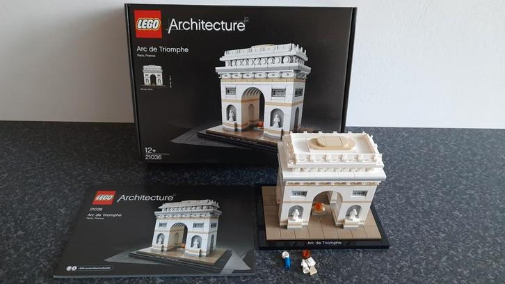 Lego Architecture 21036 Arc de Triomphe (incl. doos), Kinderen en Baby's, Speelgoed | Duplo en Lego, Zo goed als nieuw, Lego, Complete set