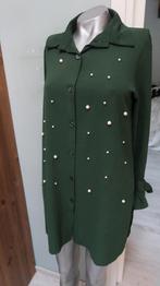 groen blouse met parels xl, Verzenden, Zo goed als nieuw, Maat 46/48 (XL) of groter, Groen