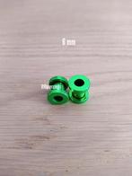 Nieuwe tunnels, pluggen. Staal. Groen. Schroefdraad. 12 Mm., Ophalen of Verzenden, Zo goed als nieuw, Staal, Oor- of Traguspiercing