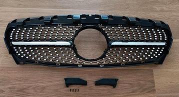 Diamond grill voor Mercedes-Benz CLA W117 Hoogglans zwart beschikbaar voor biedingen