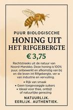 PUUR BIOLOGISCHE HONING UIT HET RIFGEBERGTTE, Diversen, Levensmiddelen, Ophalen of Verzenden