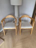 Japandi Eetkamerstoelen 2 stuks, Ophalen, Gebruikt, Twee, Bruin