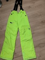 Spyder skibroek maat 152 neon /limegroen jongen-meisje, Ophalen, Zo goed als nieuw, Jongen, Broek