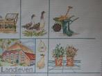 Borduurwerk LANDLEVEN, gaaf, Hobby en Vrije tijd, Ophalen of Verzenden, Zo goed als nieuw, Handborduren, Overige typen