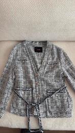 Maje belted tweed jacket maat 40, Maje, Ophalen of Verzenden, Zo goed als nieuw, Maat 38/40 (M)