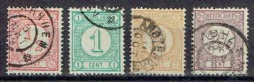 Nederland 1876 nrs. 30a-33a Cijfers