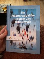 De maatschappelijke context van sociaal werk, Sociale wetenschap, Ophalen of Verzenden, Zo goed als nieuw, Galina van der Weert