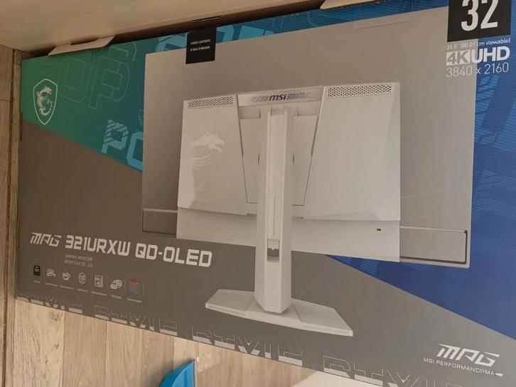 MSI MPG 321URXW QD-OLED, Computers en Software, Monitoren, Nieuw, 201 Hz of meer, HDMI, Gaming, Overige typen, Quad HD (2K), Minder dan 1 ms