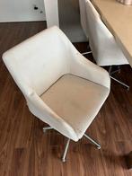 6 beige eetkamer stoelen, Ophalen, Strak, Gebruikt, Stof