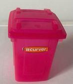 Roze mini afvalcontainer van Curver op wieltjes. H:13 cm., Ophalen of Verzenden, Zo goed als nieuw
