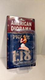 Figuur girl whit cat American diorama 1.18, Hobby en Vrije tijd, Modelauto's | 1:18, Overige merken, Ophalen of Verzenden, Motor