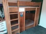 Steigerhouten Stapelbed / Hoogslaper, Ophalen, Gebruikt, Hoogslaper of Stapelbed, 70 tot 85 cm