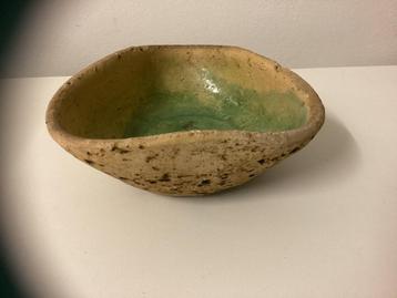 Retro, vintage berkenbast cactuspotje, 3 hoekig, ronde vorm beschikbaar voor biedingen