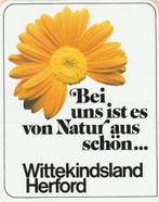 Sticker toerisme Duitsland Herford Wittekindsland, Verzenden, Zo goed als nieuw, Overige typen