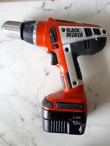 Black en Decker boor/schroefmachine op accu beschikbaar voor biedingen