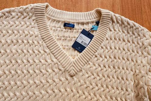 GANT NIEUWE kabeltrui roomwit mt XXL TOPPER, Kleding | Heren, Truien en Vesten, Nieuw, Overige maten, Beige, Ophalen