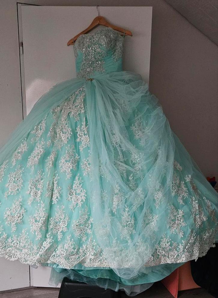 Mint groen henna/gala jurk, Kleding | Dames, Gelegenheidskleding, Ophalen of Verzenden