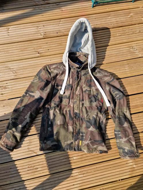 Gave gecamoufleerde motorjas L, Motoren, Kleding | Motorkleding, Jas | textiel, Tweedehands, Ophalen of Verzenden