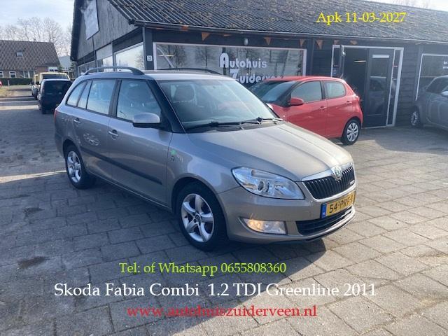 SKODA Fabia 1.2 TDI 75pk Greenline Apk 11/3/2027, Auto's, Skoda, Bedrijf, Te koop, Fabia, ABS, Airbags, Airconditioning, Boordcomputer