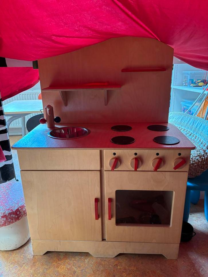 Rolf Speelkeuken - Houten Keuken, Kinderen en Baby's, Speelgoed | Speelkeukens, Gebruikt, Speelkeuken, Hout, Ophalen