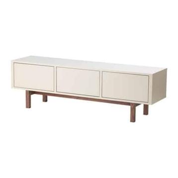 Zware Ikea tv meubel Stockholm beige/walnoot beschikbaar voor biedingen