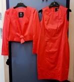 Mc Couture Light by Monique Collignon koraal rood jurk 38295, Kleding | Dames, ., Ophalen of Verzenden, Zo goed als nieuw, Maat 36 (S)